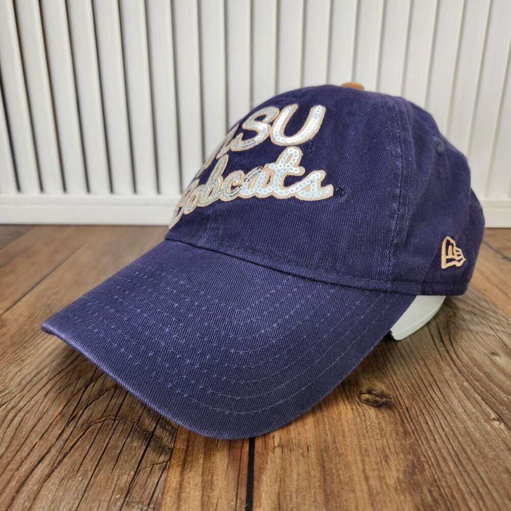 Montana State Bobcats New Era 9forty Sequin Hat Cap Purple Womens College NCAA